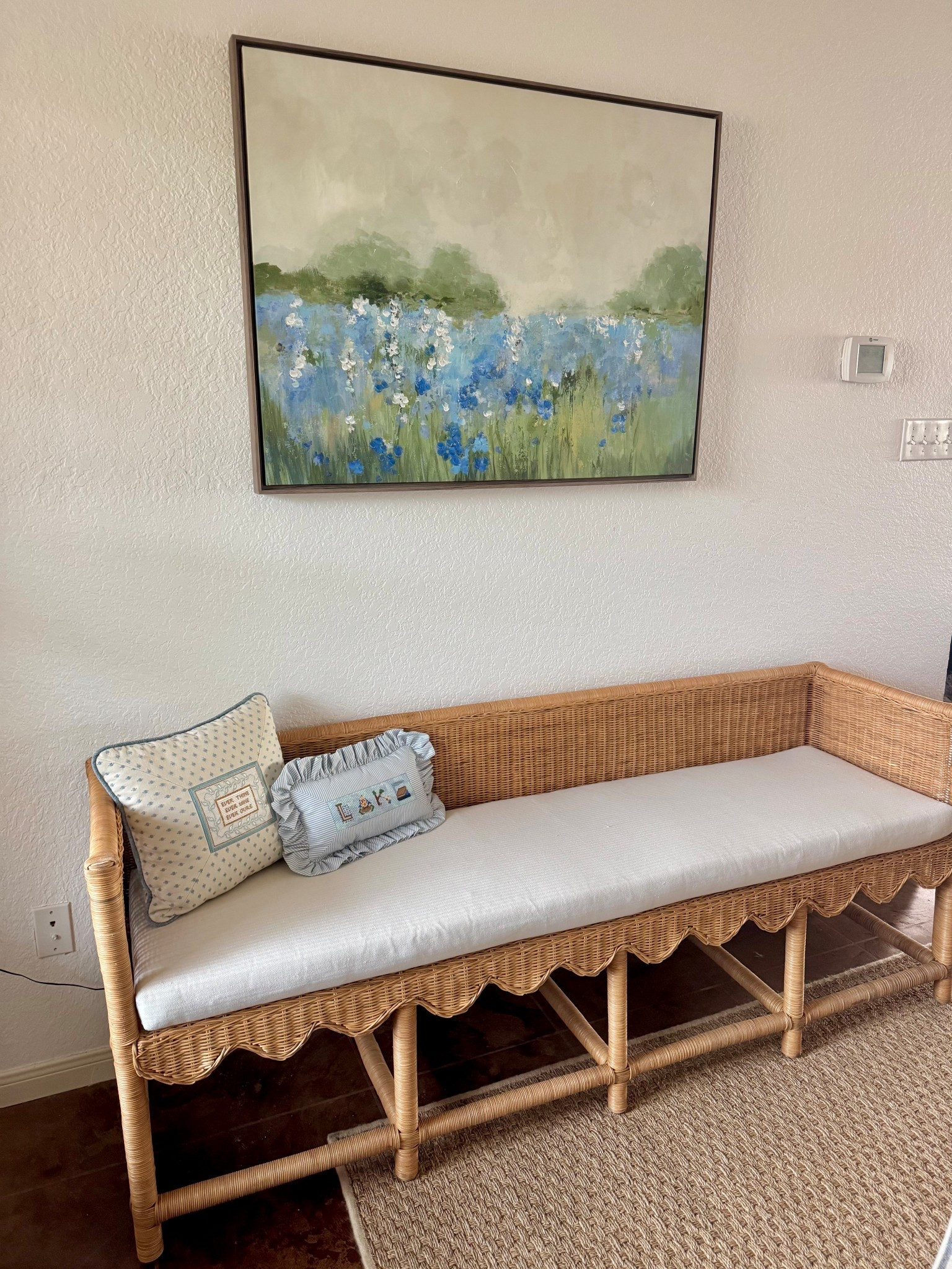 Still so in love with my rattan bench, and the affordable price point. Starting to hunt for a custom or semi-custom bench cushion! 

#LTKdayinmylife #LTKHome