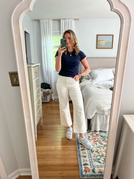Ootd - love these white jeans!! True to size and great for summer wardrobe! 

#LTKstyletip