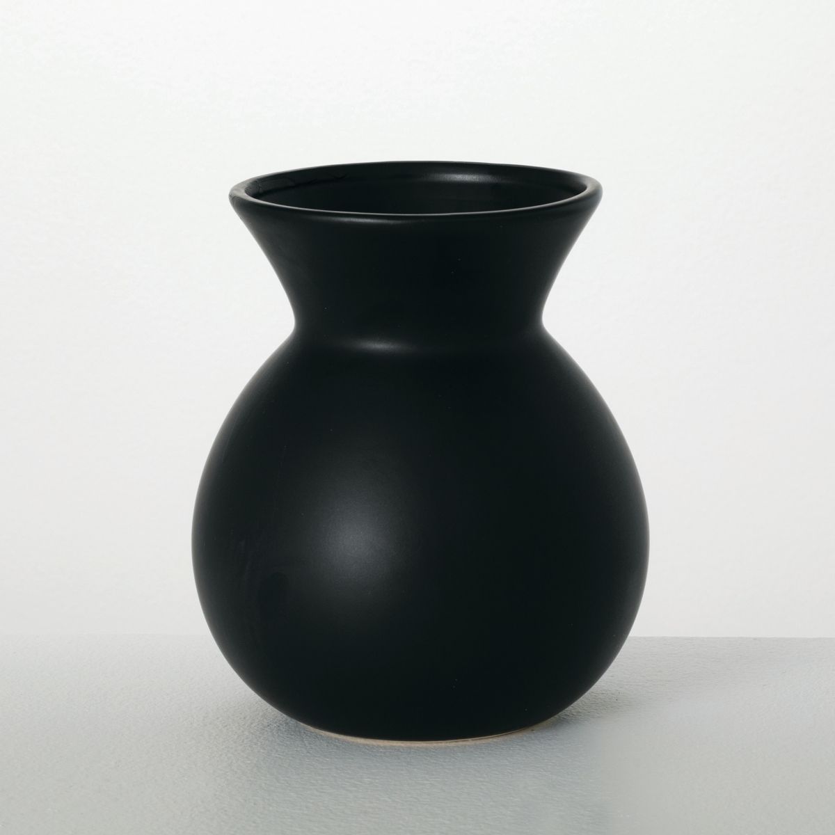 Sullivans Matte Black Hourglass Vase; 8.25" Tall | Target