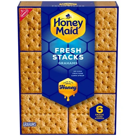 HONEY MAID Fresh Stacks Graham Crackers, Travel Snacks, 12.2 oz (6 Multi Snack Packs) | Walmart (US)