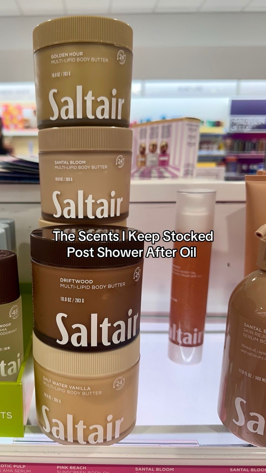 I have quite a collection going and they all smell incredible. I layer these on after showering and oil. I also have one in the best bath for guests to use if they want to

Body butter | pm moisturizer | pm skincare | skincare | Saltair 

#LTKSaleAlert #LTKgrwm #LTKBeauty