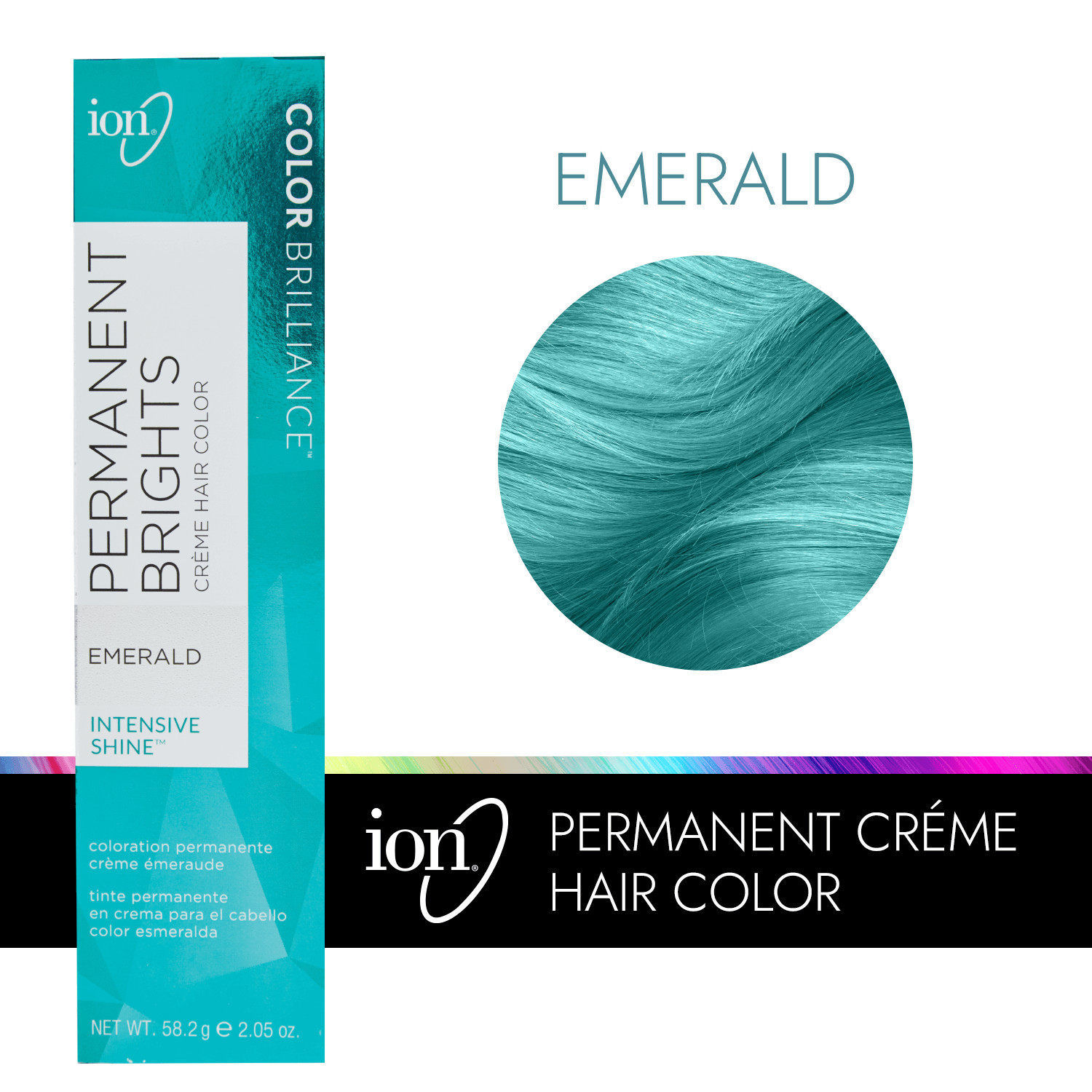 Ion Permanent Brights Creme Hair Color Emerald 2.05 Fl Oz | Sally Beauty