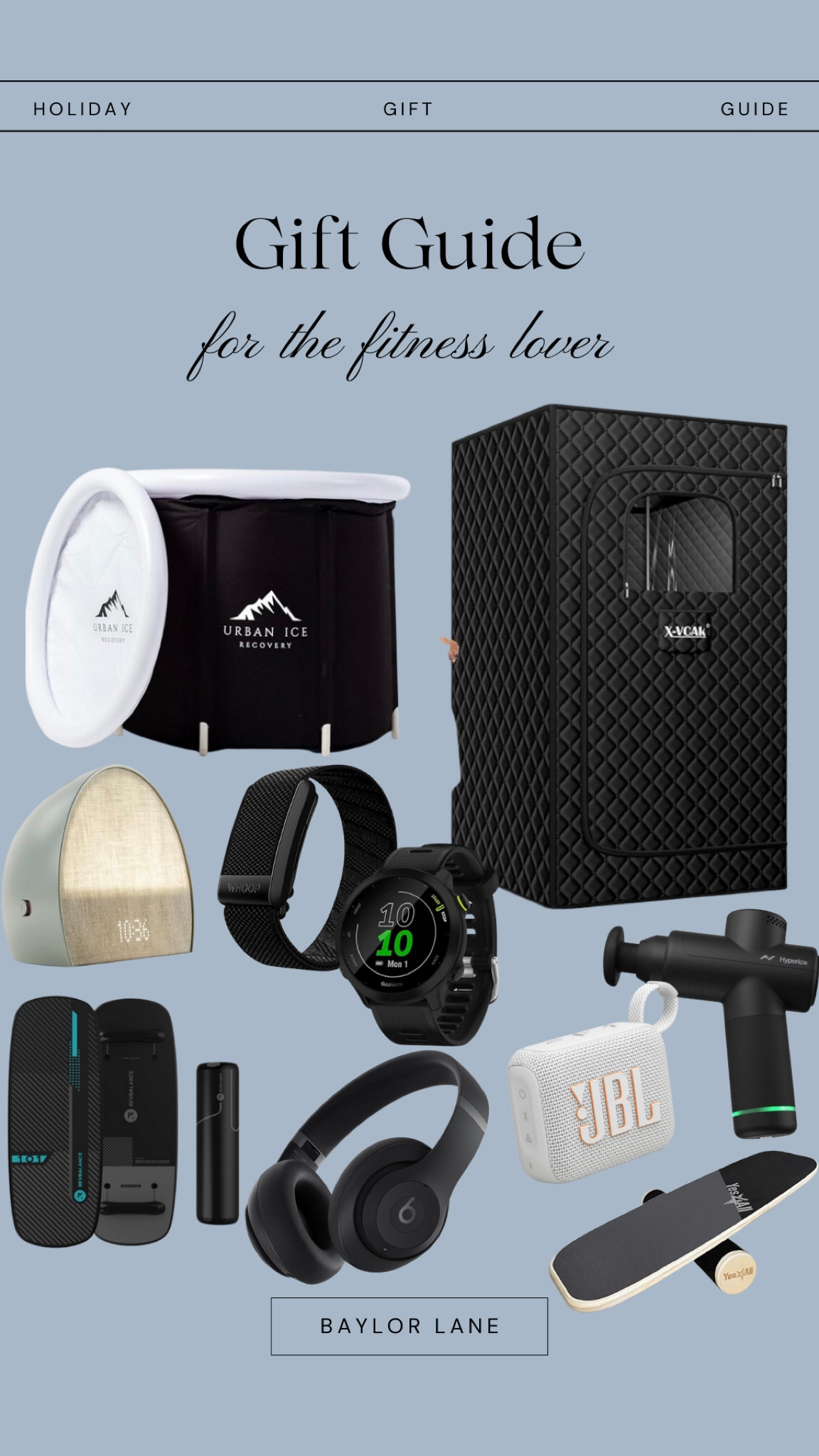 gift ideas for the person who loves fitness and recovery 

#LTKGiftGuide #LTKFitness #LTKHoliday