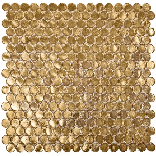 0.8" x 0.8" Glass Penny Round Mosaic Wall & Floor Tile | Wayfair Professional