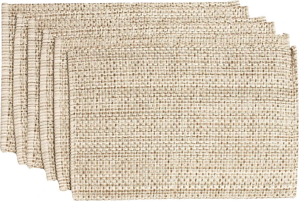 Sweet Home Collection 100% Cotton Placemats for Dining Room Rectangle Two Tone Woven Fabric 13" x... | Amazon (US)