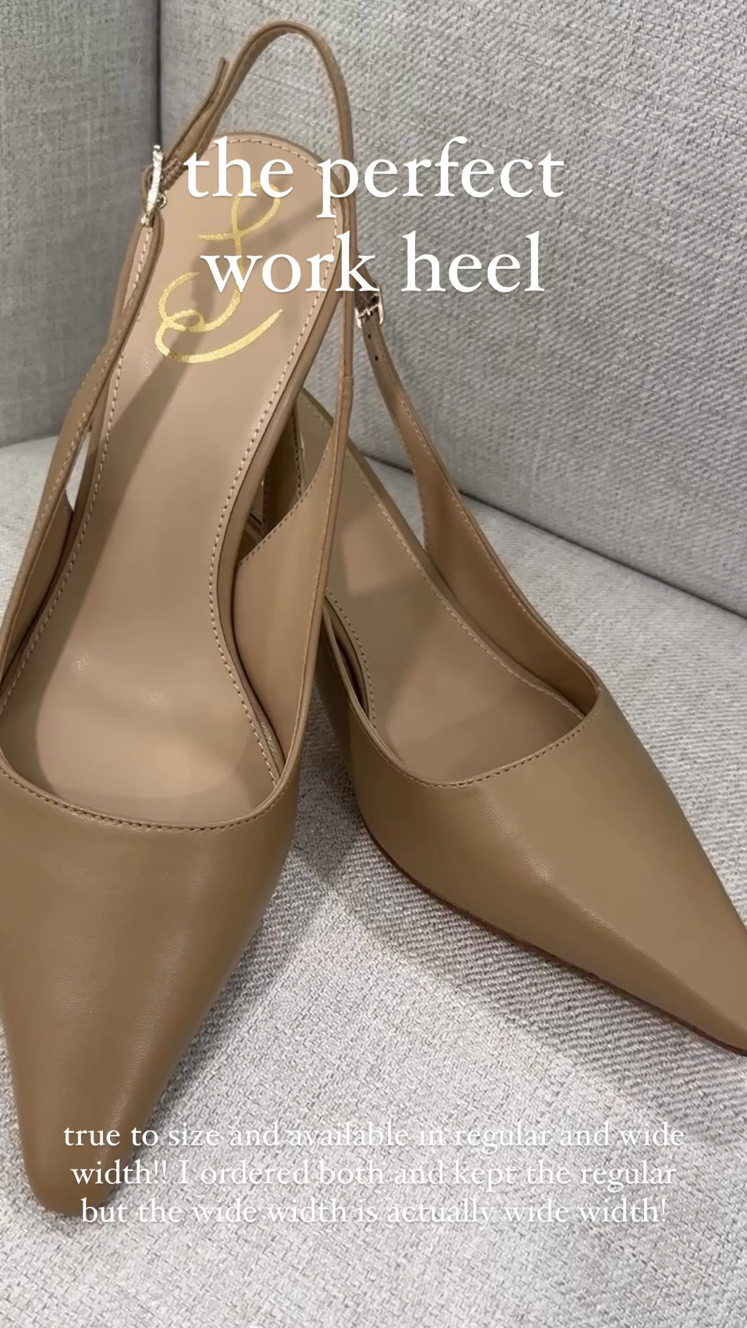 This is the perfect work heel! I love a sling back heel and this Sam Edelman Bianca heel comes in so many different color ways and finishes! If you’re looking for a comfortable heel to wear to work, this one is it! 

#LTKxNSale #LTKPlusSize #LTKMidsize