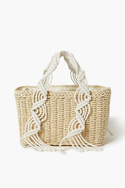 Crochet Straw Tote Bag | Forever 21