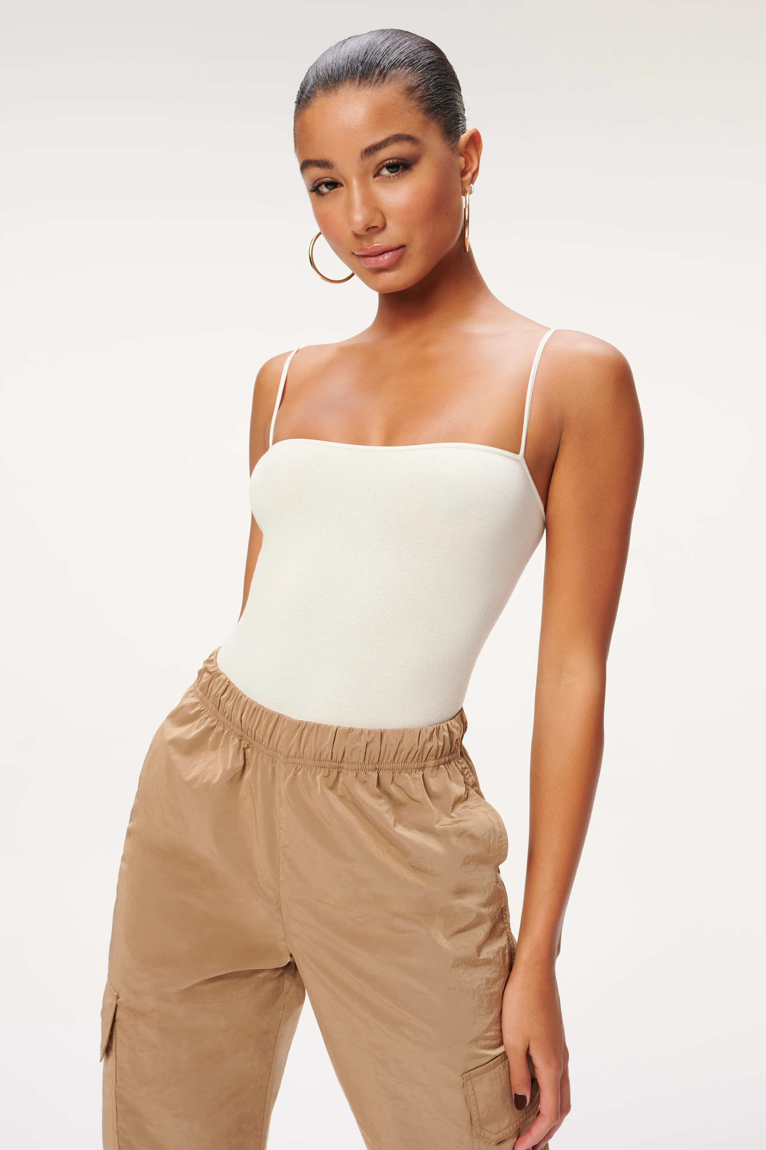 SEAMLESS SKINNY STRAP BODYSUIT | BONE001 | Good American