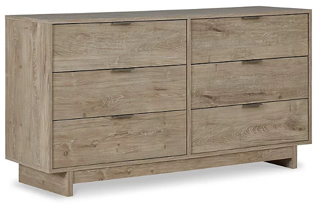 Oliah 6 Drawer Low Profile Dresser | Ashley Homestore