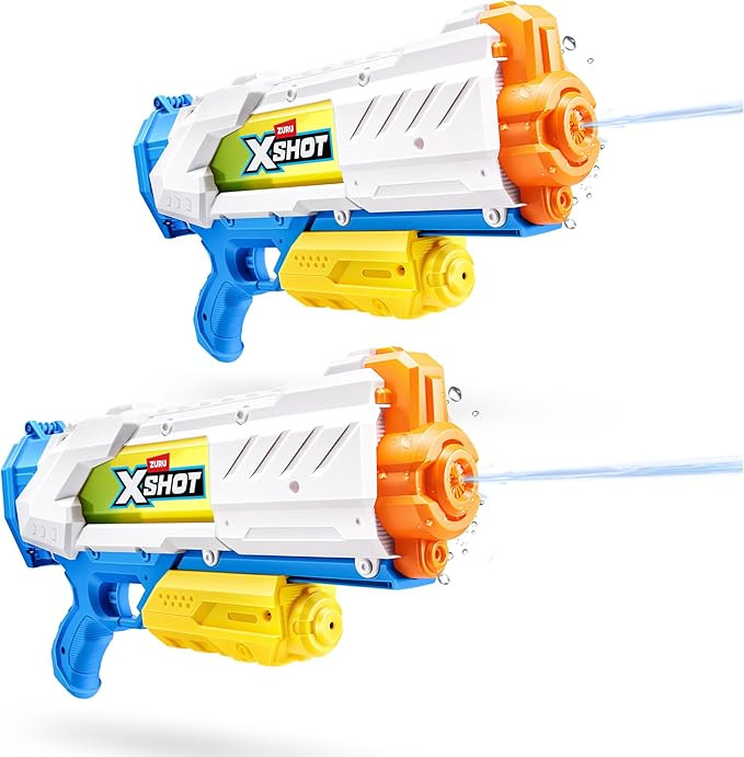 XSHOT Water Fast-Fill Medium Water Blaster (2 Pack) by ZURU, Watergun, 2 Pack X Shot Water Blaste... | Amazon (US)