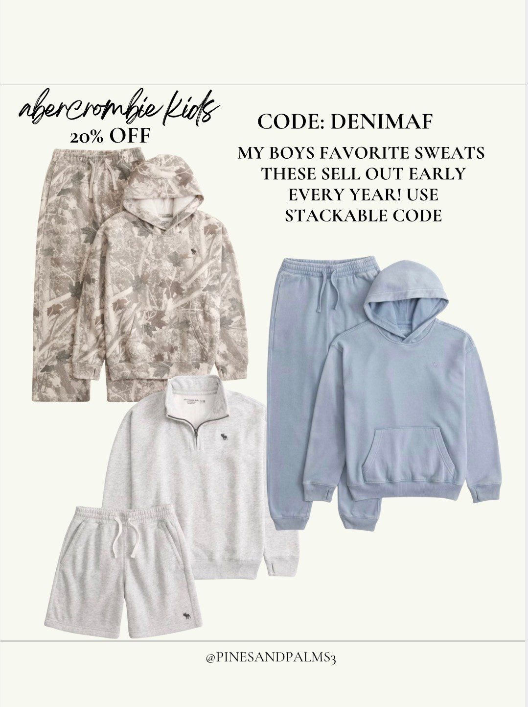 Use code DENIMAF these sets sell out fast! My  older boys love them! Size up if in between sizes 
Boys, matching set

#LTKSaleAlert #LTKKids #LTKTravel