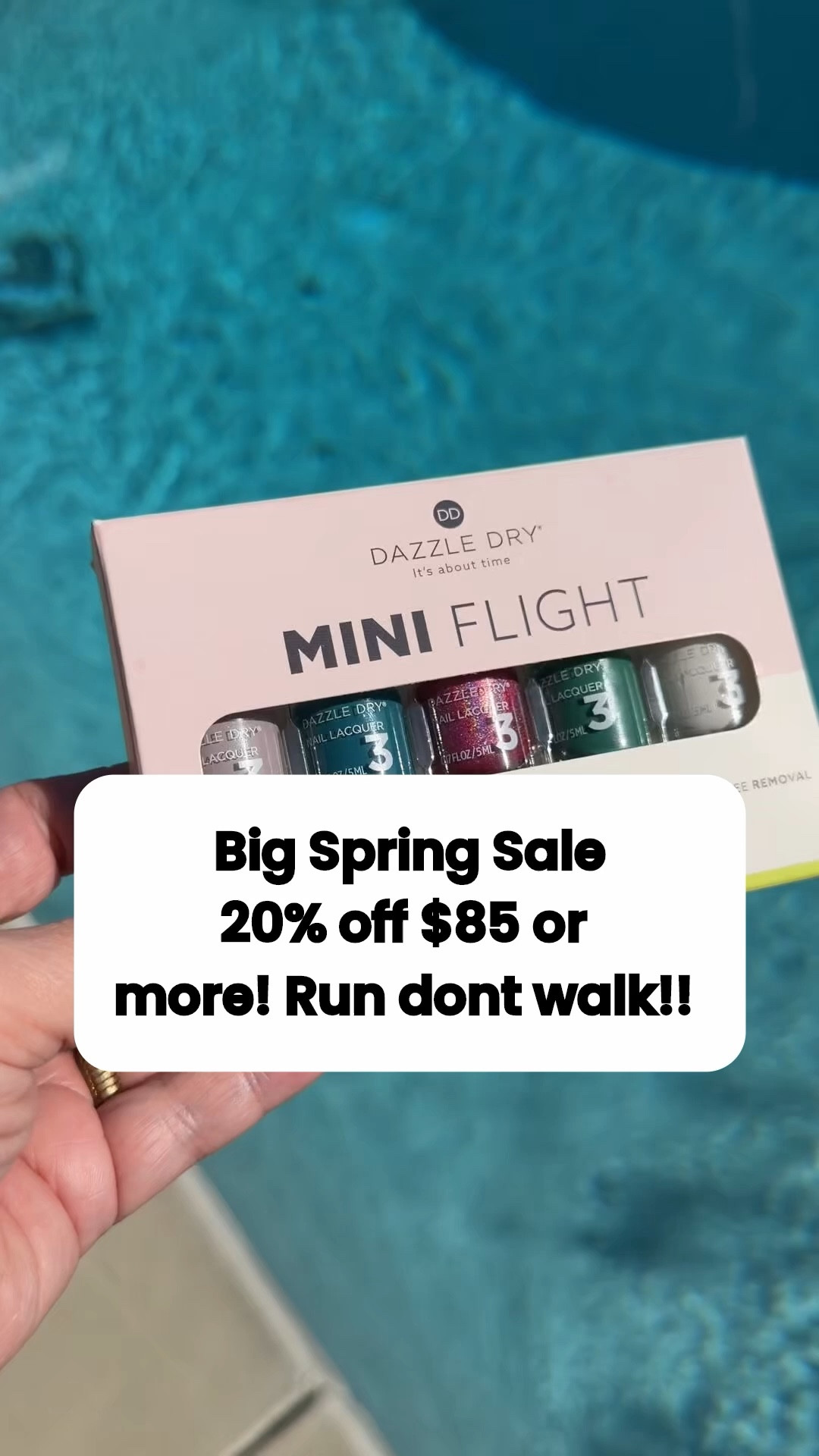 20% off when you spend $85 or more on Dazzle Dry 💅

If you’ve been curious about a cleaner nail polish option, this is a good time to try it.

What makes this system stand out for me:
• Dries in about 5 minutes, no UV light
• Designed to last like a gel without the same exposure
• Formulated without many of the harsh chemicals found in conventional nail polish
• Vegan and cruelty-free

I’ve been using their system and love how polished it looks while still being a more intentional swap.

If you’re building out your set, this is the perfect time to grab the Starter Kit + a few shades and save.

#LTKOver40 #LTKselfcare #LTKBeauty