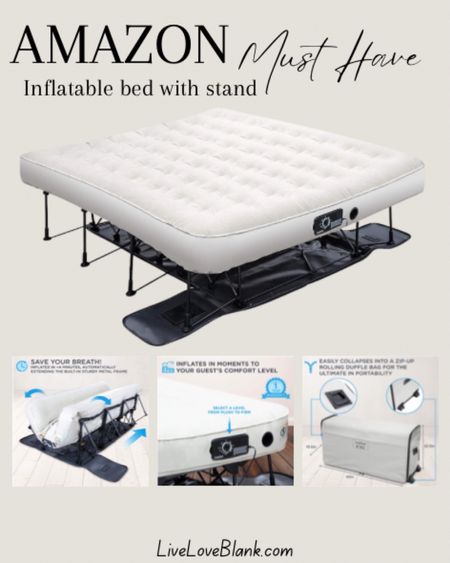 This viral air mattress has a built
in pump with frame and stores nicely in a bag..I just bought for extra out of town guests! 
Amazon must have
@liveloveblank
#ltkfind


#LTKU #LTKhome #LTKfamily