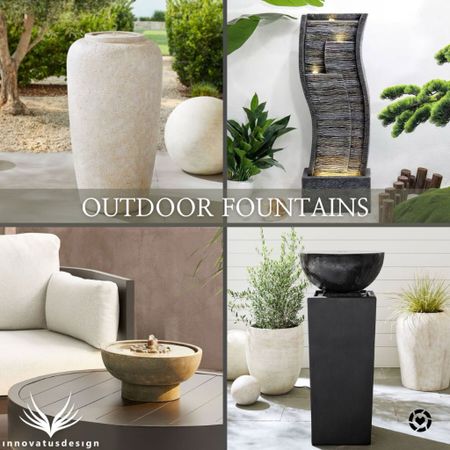 Add an outdoor fountain to your patio or backyard to create a natural soundscape to your outdoor activities this spring and summer! From sculptural stone pedestals to tabletop options, there are options for everyone!

#LTKhome #LTKfamily #LTKSeasonal