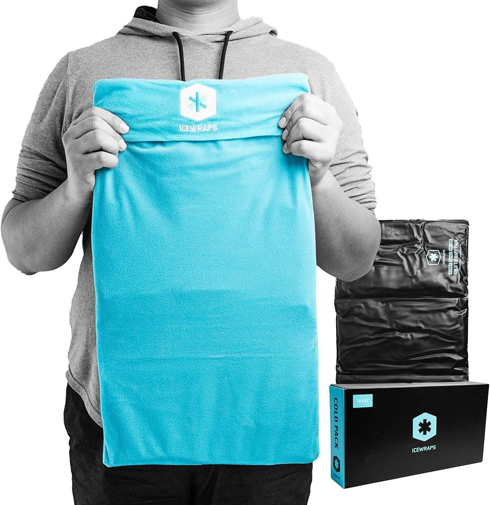 ICEWRAPS 12"x21" Extra Large Ice Pack with Soft Fabric Cover | Clay Ice Pack for Physical Therapy... | Amazon (US)