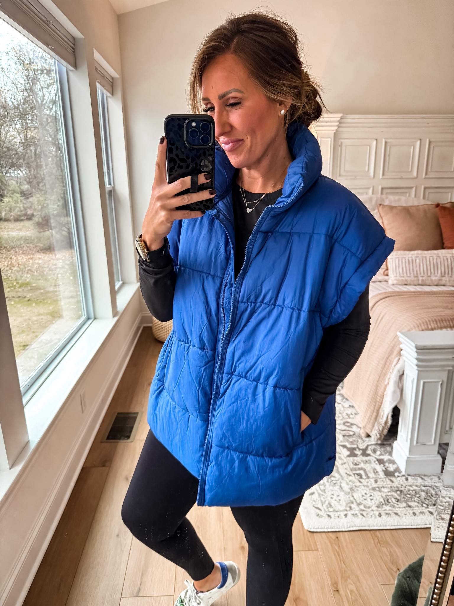 Free people vest size large 
GameDay 

#LTKover40 #LTKmidsize