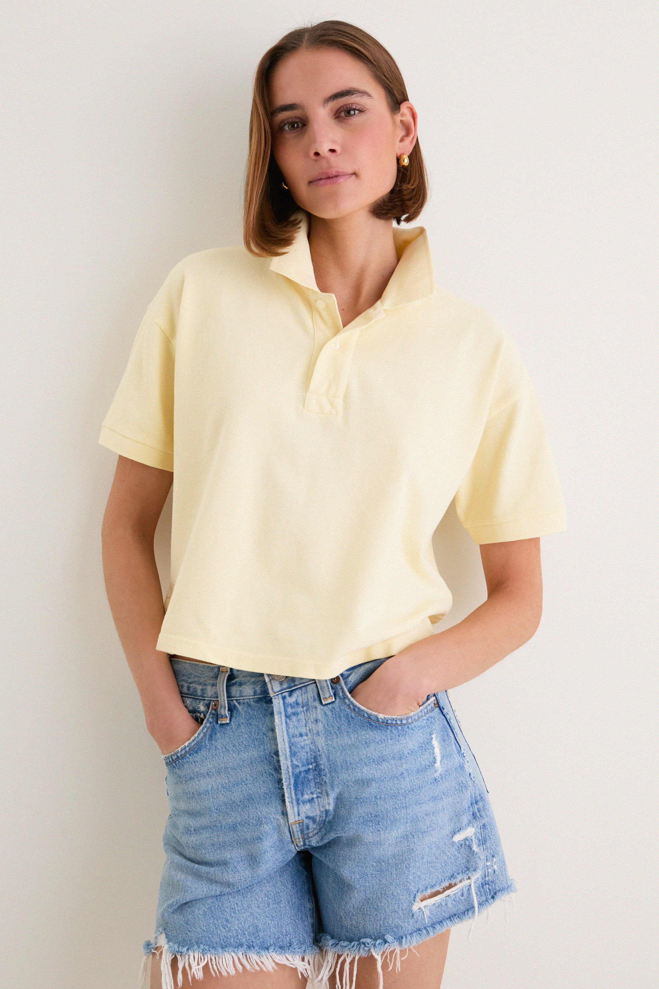 Yellow Pique Holmes Boyfriend Polo | Tuckernuck (US)