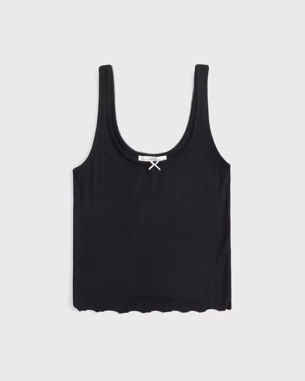 Women's Pointelle Sleep Cami | Women's Sleepwear & Loungewear | Abercrombie.com | Abercrombie & Fitch (US)
