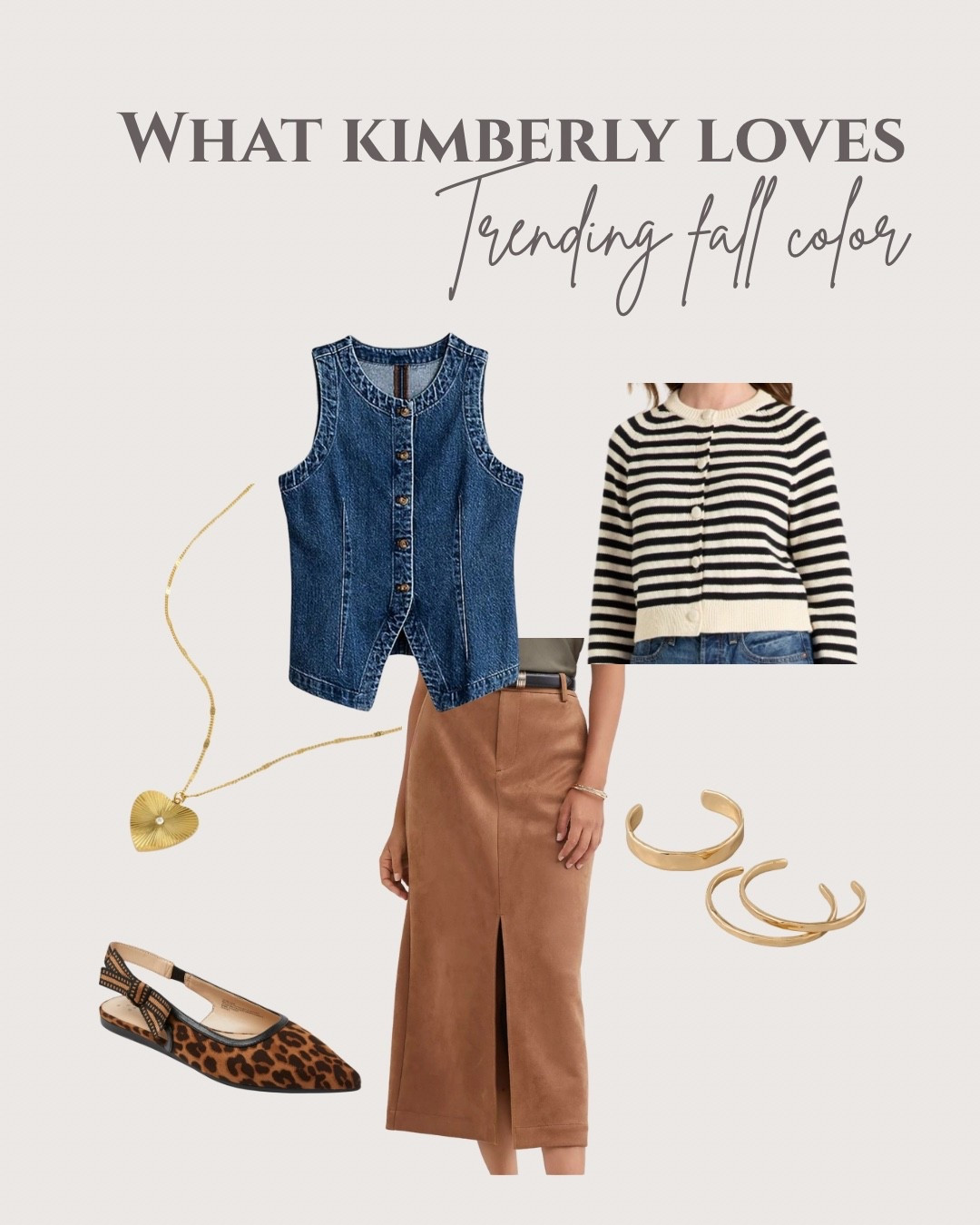 Trending fall color
Suede brown
Fall outfit idea 
Leopard print target shoes

#LTKxMadewell #LTKStyleTip #LTKOver40