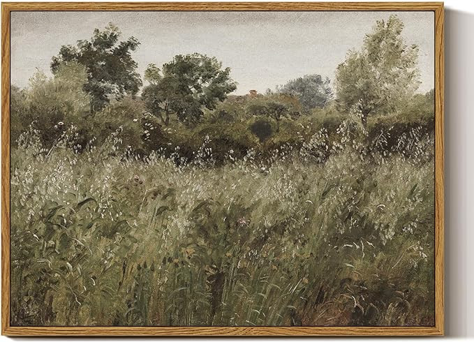 InSimSea Framed Canvas Wall Art Decor, Vintage Natue Landscape Art, Country Wilderness Painting P... | Amazon (US)