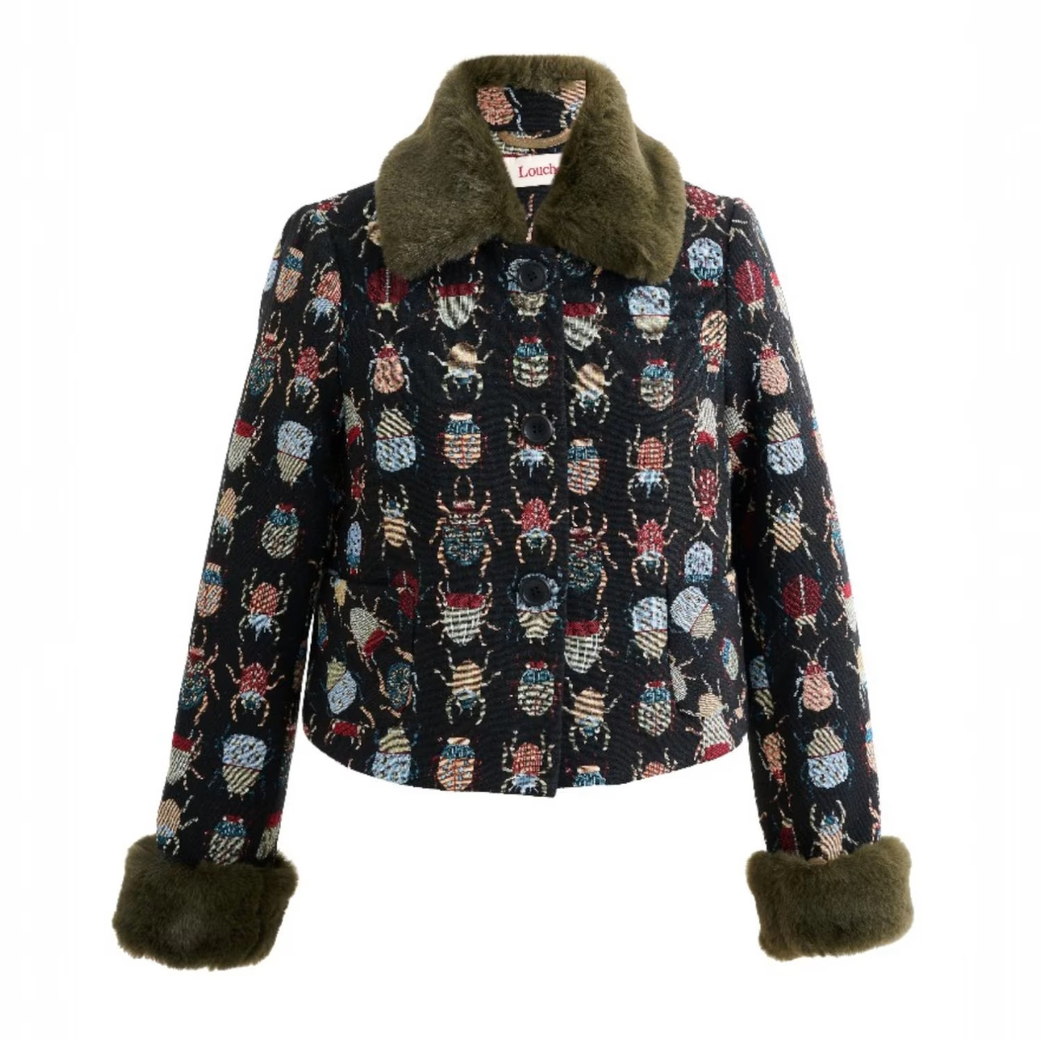 Kent Beetlejuice Fur Trim Cropped Jacket | Wolf & Badger