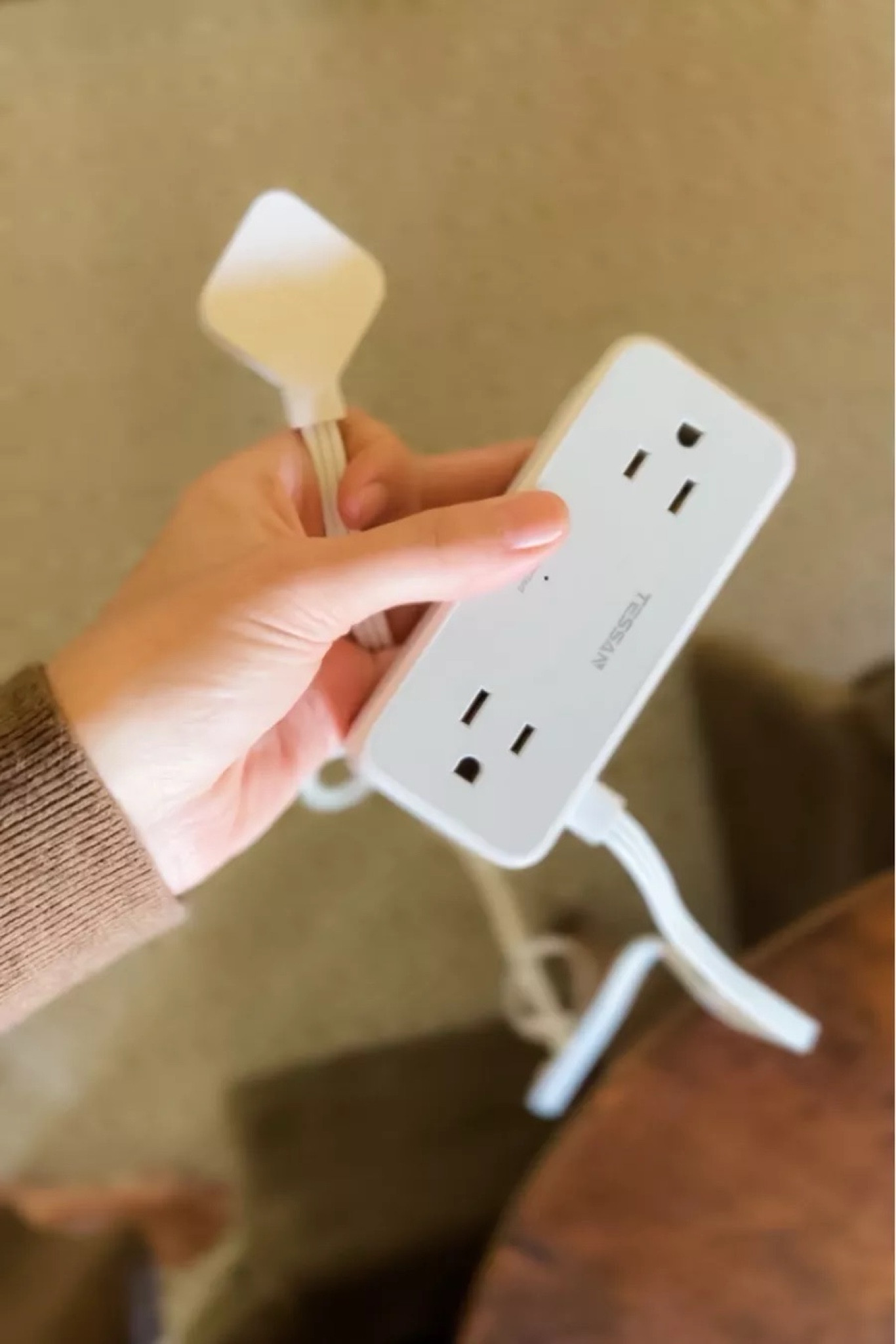 This flat plug extension cord is perfect for outlets behind furniture! It has four outlets and three USB ports so you can charge everything at once! Now my furniture can be pushed closer to the wall and I can still use the outlets to power lamps and charge devices! 

Amazon must have, Amazon find, holiday must have, home decor, extension cord, outlet solution, charger, Amazon gadget

#LTKfindsunder50 #LTKVideo #LTKHoliday