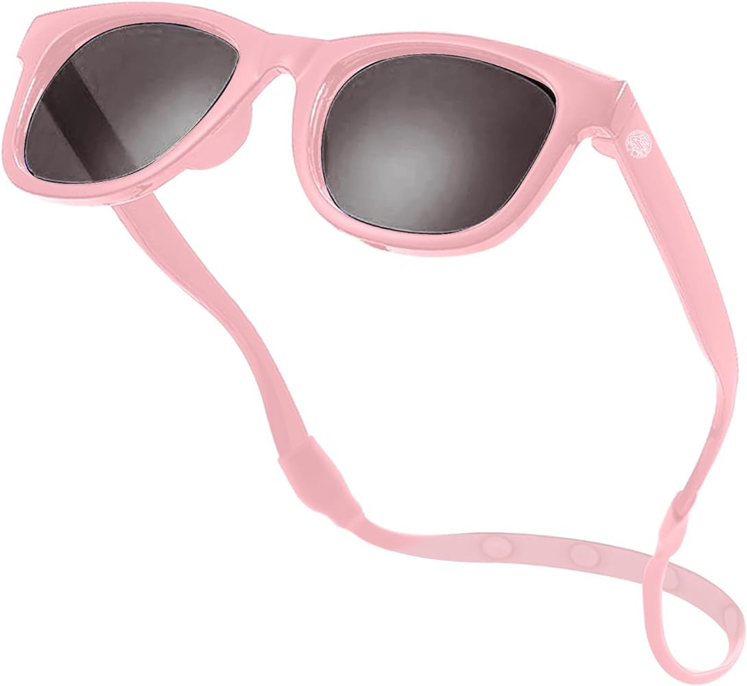 Polarized Baby Sunglasses With Strap - Unbreakable Flexible Infant Sunglasses For Toddlers Newborns 0-24 Months | Amazon (US)