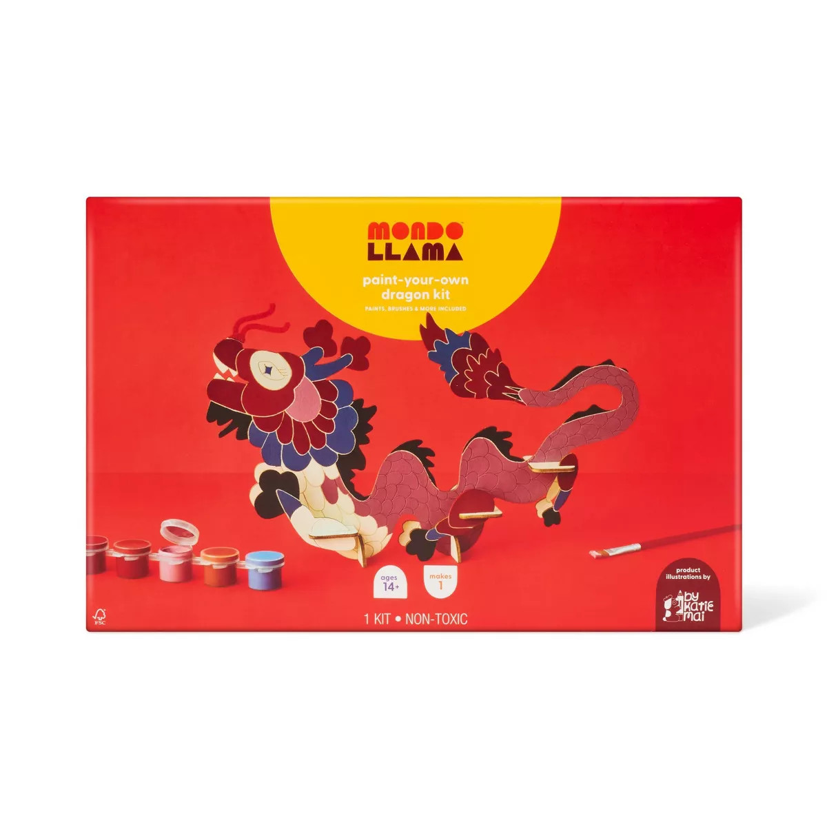 Paint-Your-Own Lunar New Year Dragon Kit - Mondo Llama™ | Target