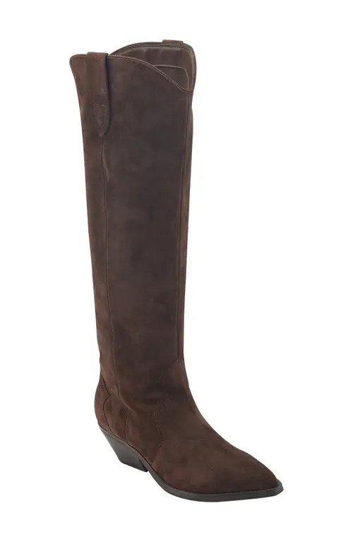 Marc Fisher LTD Ander Knee High Boot in Dark Brown 3 at Nordstrom, Size 5 | Nordstrom