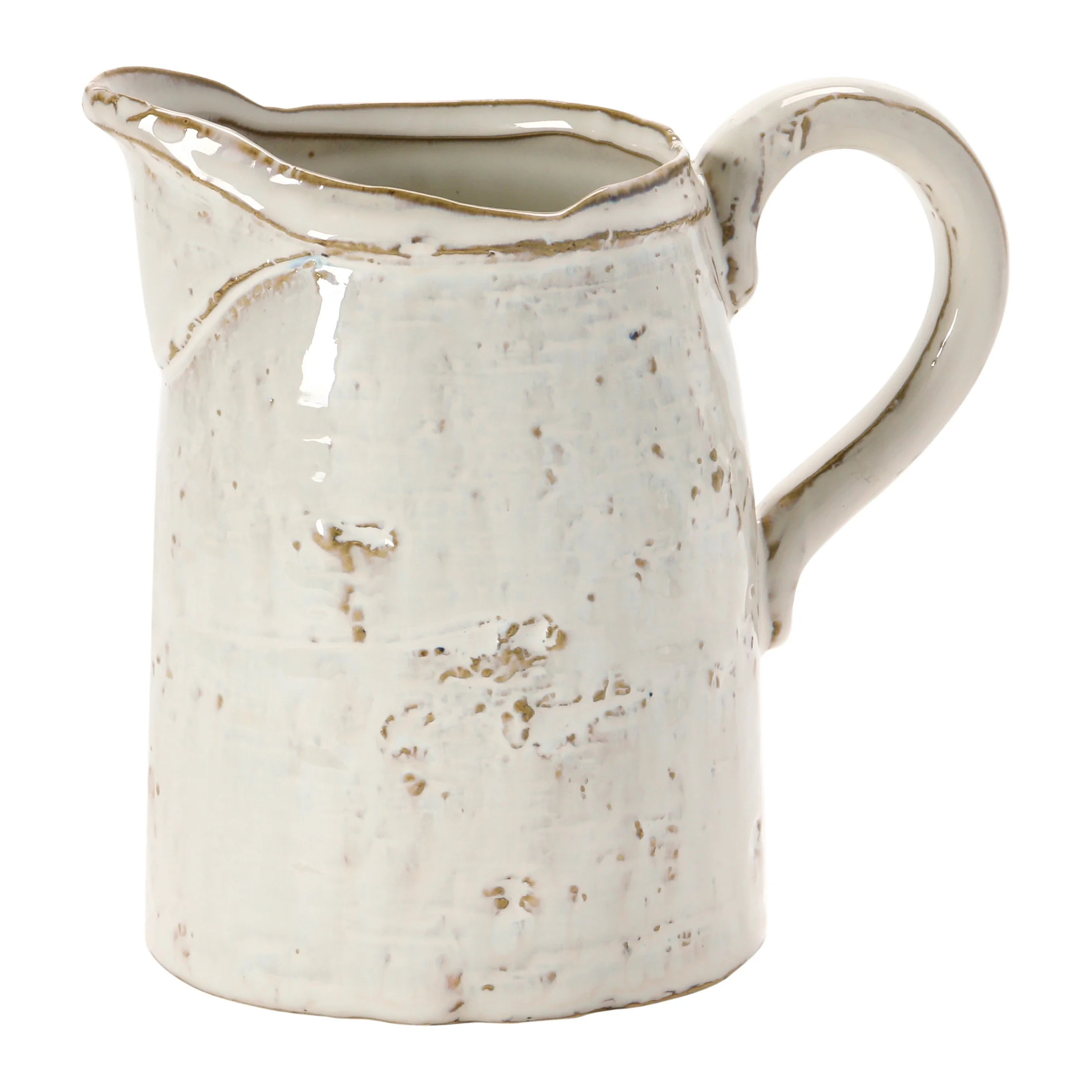 Creative Co-Op 28 oz. Stoneware Pitcher, Reactive Glaze, White (Each One Will Vary) | Walmart (US)