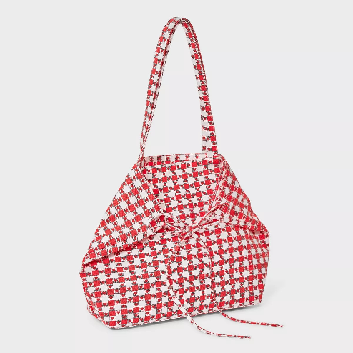Americana Heart Gingham Canvas Tote Bag - Wild Fable™ Red | Target
