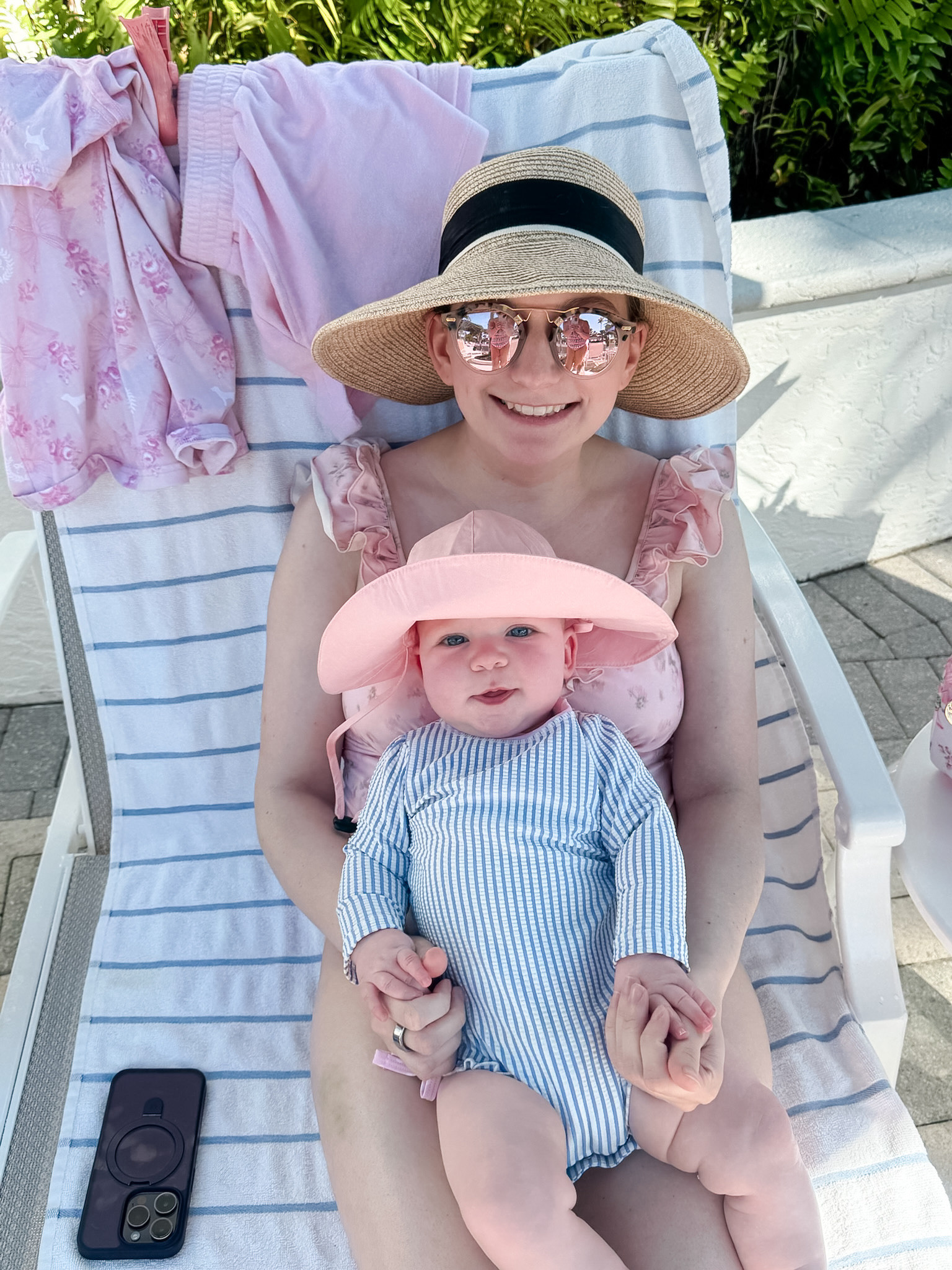 Florida pool day outfit details for me and baby girl! 

#LTKBaby #LTKTravel