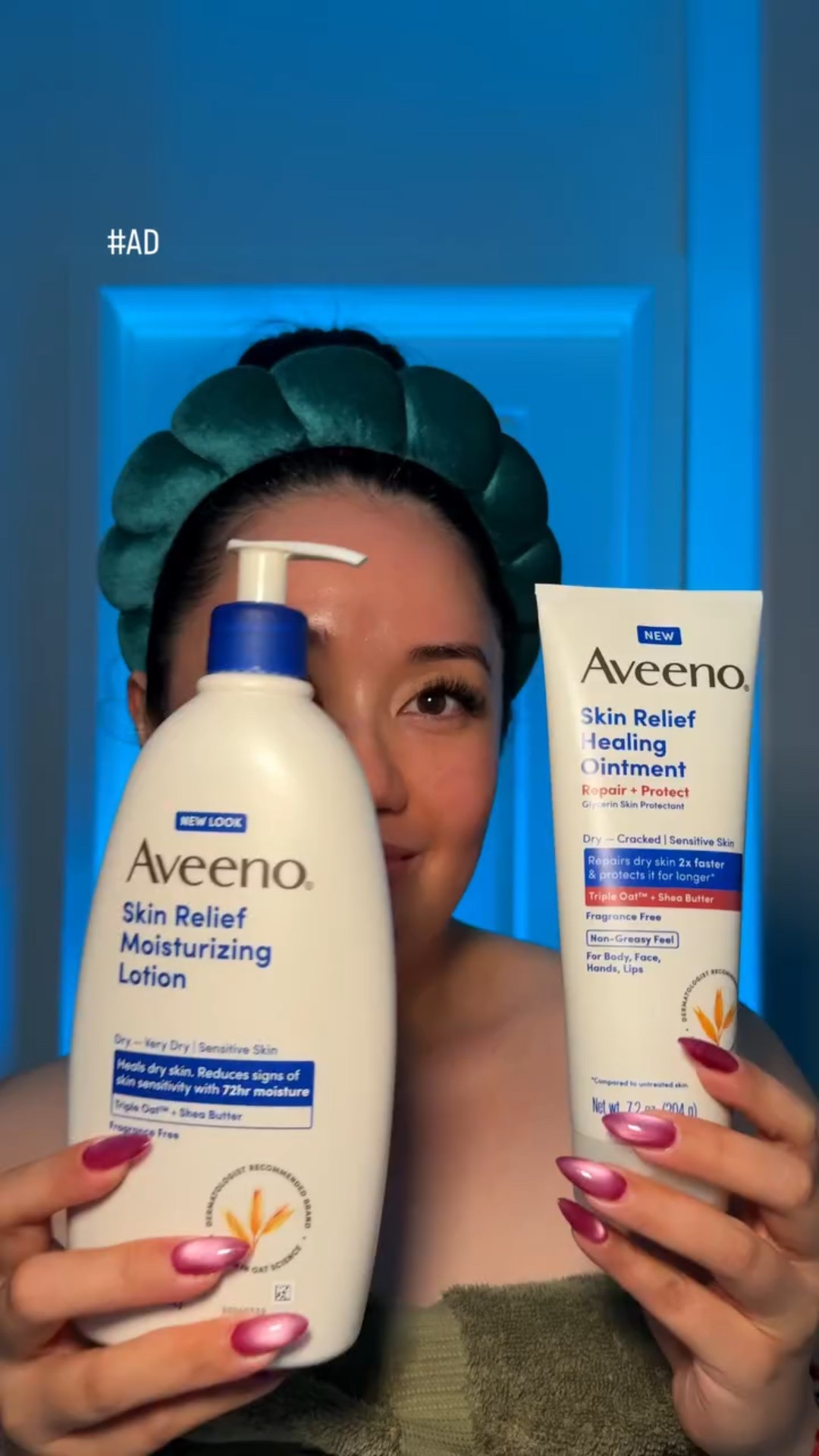 #AD If your skin feels dry after showering… this is your sign. 👀

Hydration should feel powerful — not greasy, not heavy, not temporary. The Aveeno® Skin Relief collection is made for dry, tight, sensitive skin and helps support a healthy moisture barrier so your skin feels stronger every day. @aveenous #aveenopartner 

Find both at @walmart 🛒

Skin Relief Healing Ointment (7.2 oz):
https://www.walmart.com/ip/Aveeno-Skin-Relief-Healing-Ointment-7-2oz/15595070425

Skin Relief Moisturizing Lotion (18 oz):
https://www.walmart.com/ip/Aveeno-Skin-Relief-Moisturizing-Body-and-Hand-Lotion-for-Dry-Skin-Fragrance-Free-18-oz/10293845