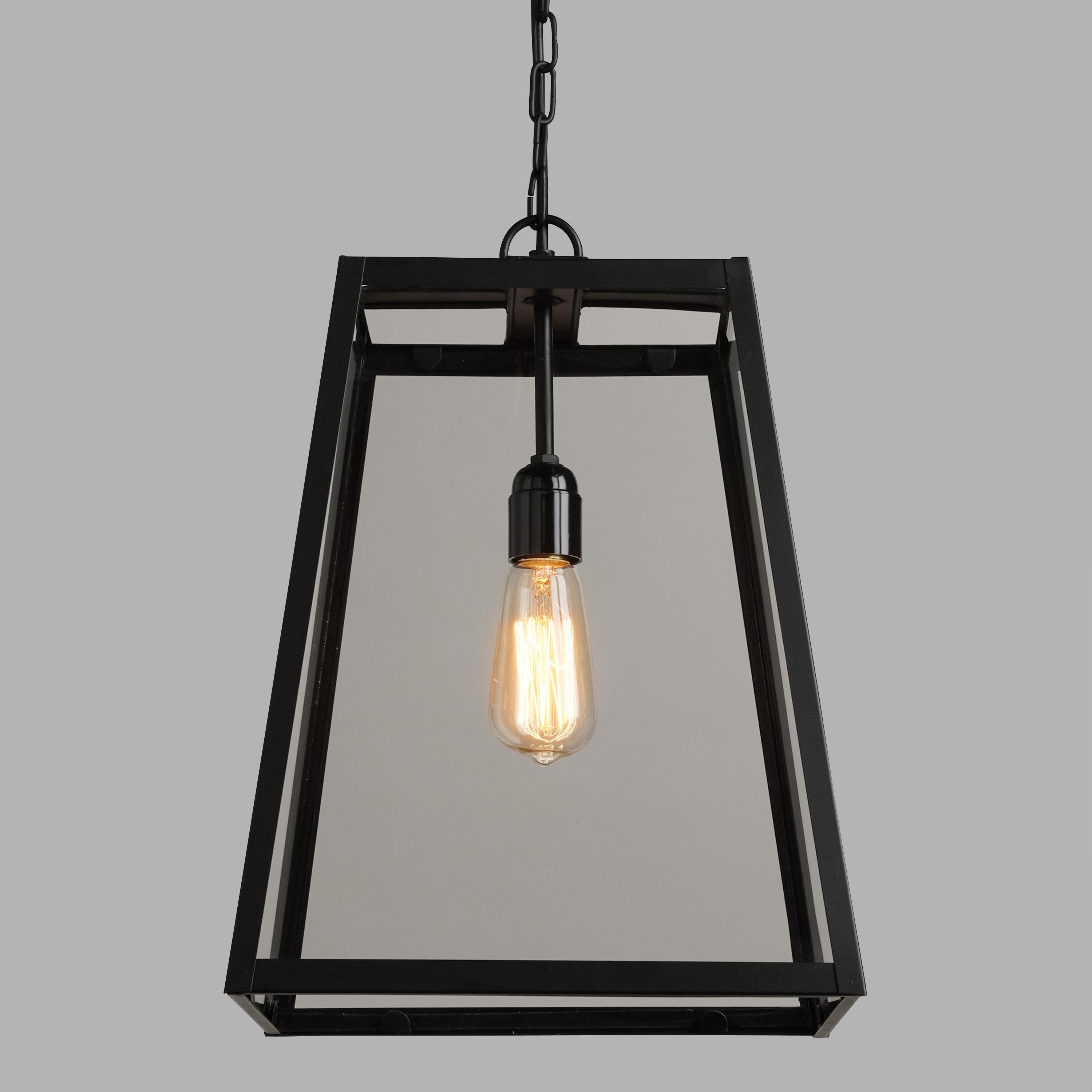 Four-Sided Glass Hanging Pendant Lantern | World Market
