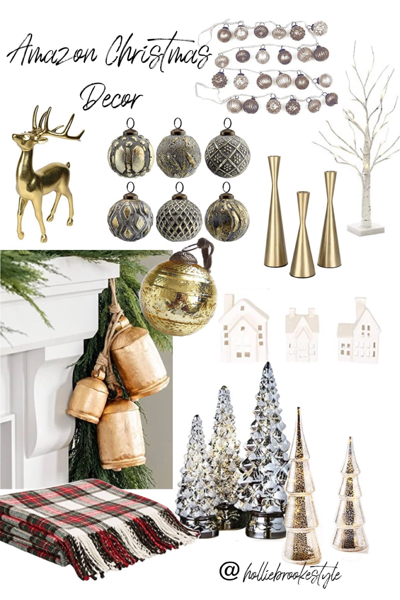 Some of my favorite Amazon Christmas decor finds.

Cyber Monday deals
Christmas decor
Christmas decorating
Vintage bells
Mercury glass tree
Christmas ornaments
Reindeer
Candlesticks
Birch trees 
Plaid blanket 
Accent blanket 

#LTKHoliday #LTKSeasonal #LTKCyberweek