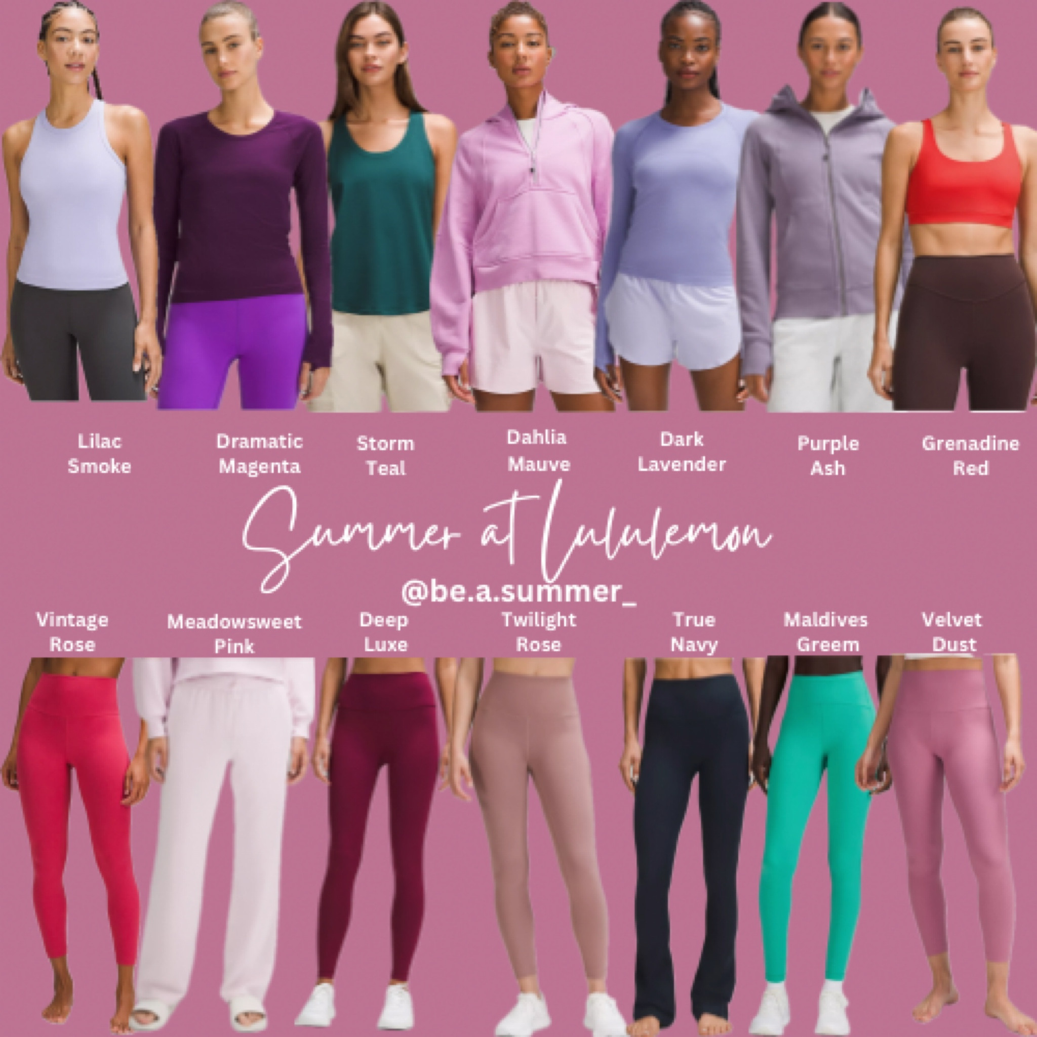 Verified #hocsummer colors from Lululemon!

#hoc

#LTKfamily #LTKworkwear #LTKfitness