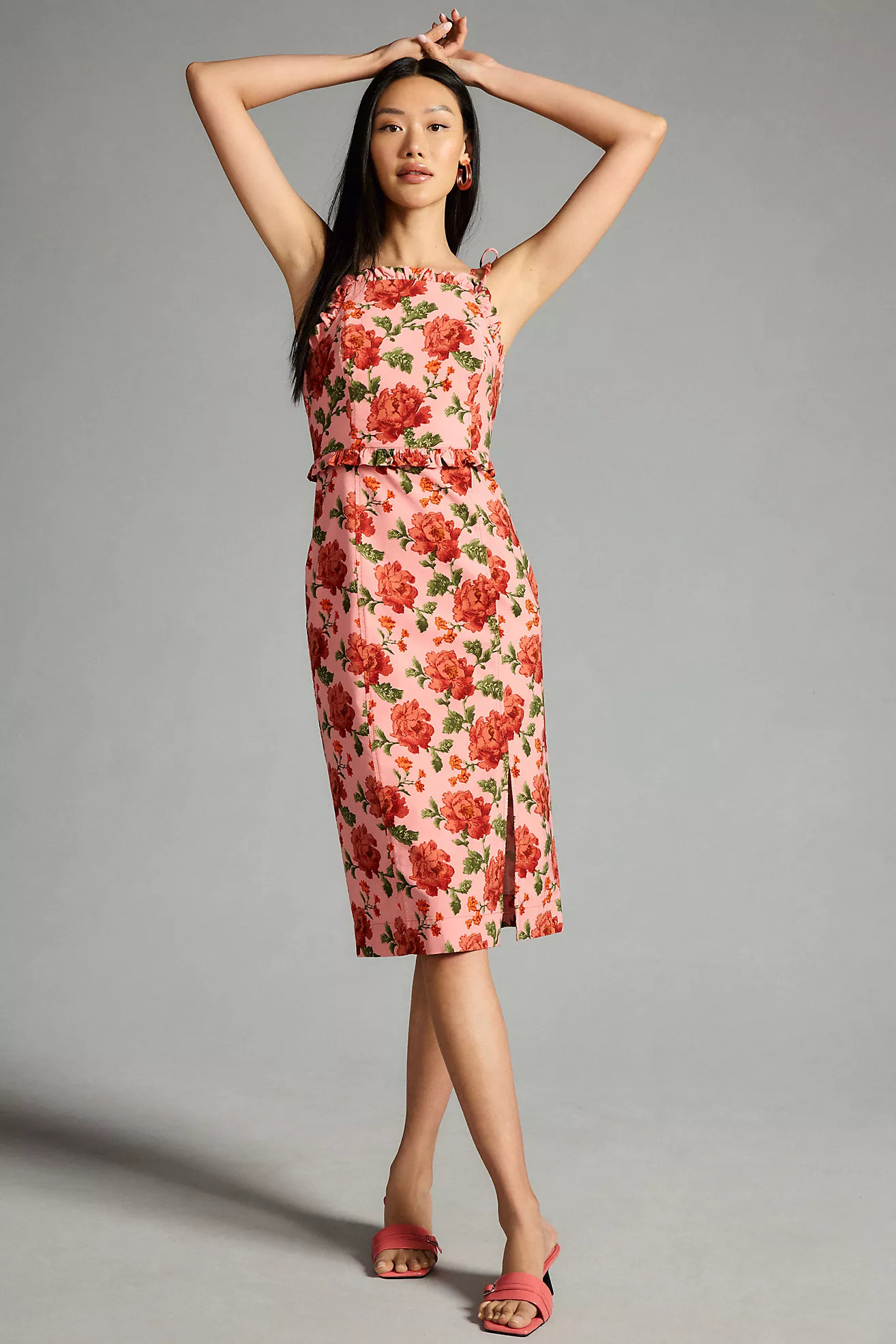 By Anthropologie Ruffled Peplum Halter Dress | Anthropologie (US)