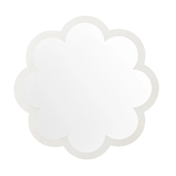 Poppy Scalloped Mirror in White | Caitlin Wilson Design