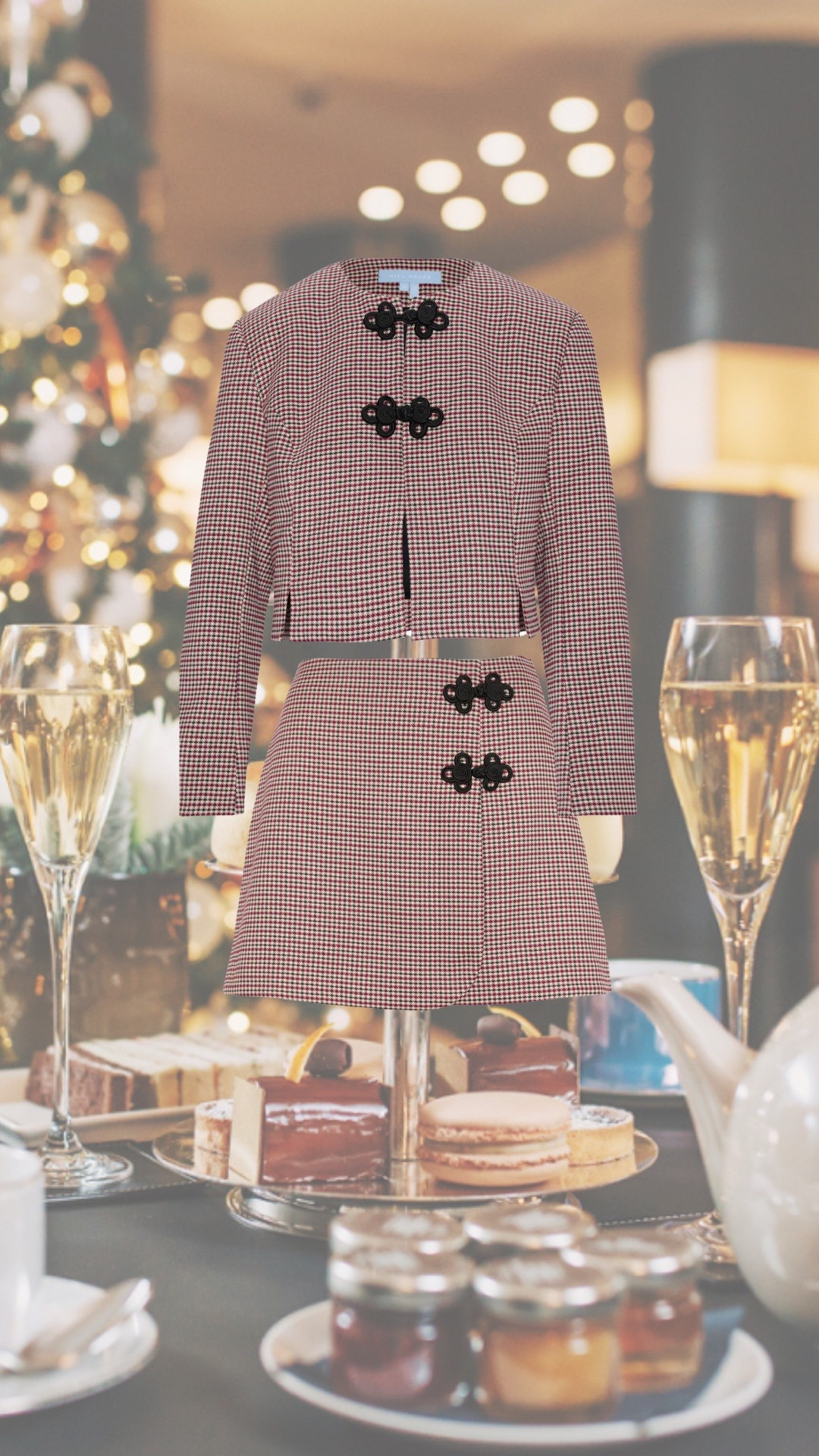 Cutest houndstooth set 🤍