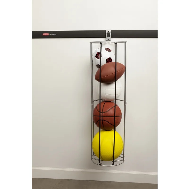 Rubbermaid FastTrack Rail Vertical Ball Storage Rack, Steel - Walmart.com | Walmart (US)