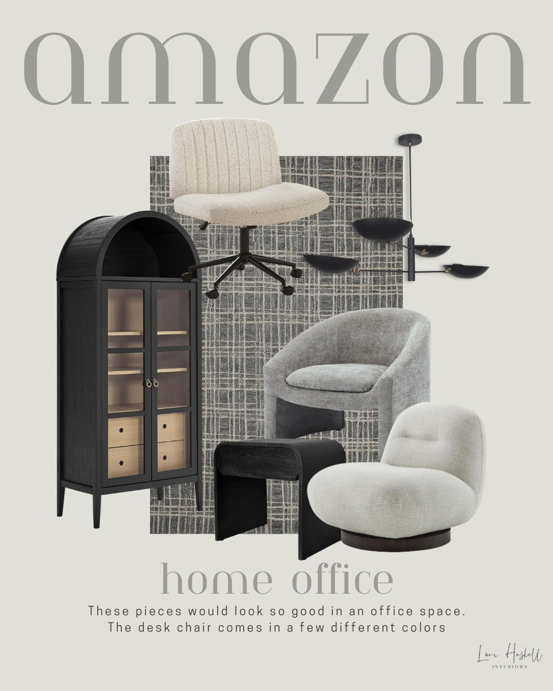 Gray scale home office furniture. 

 #LTKOver40 #LTKHome #LTKStyleTip