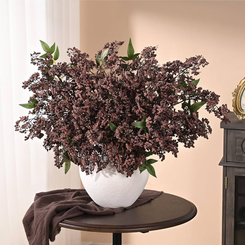 43In Faux Berry Stems, Artificial Nandina Branches Fall Decor, Dark Brown | Amazon (CA)