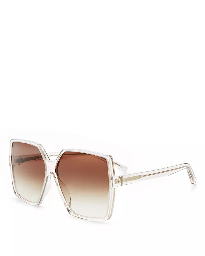 Saint Laurent Betty Oversized Square Sunglasses, 63mm Jewelry & Accessories - Bloomingdale's | Bloomingdale's (US)