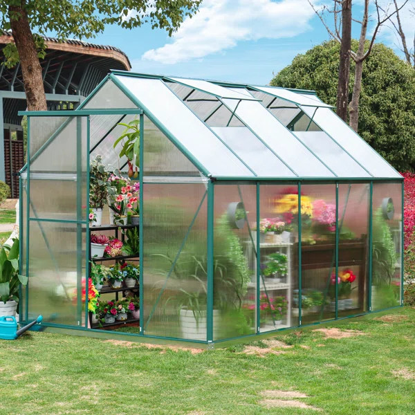 6 Ft. W X 10 Ft. D Hobby Greenhouse | Wayfair North America