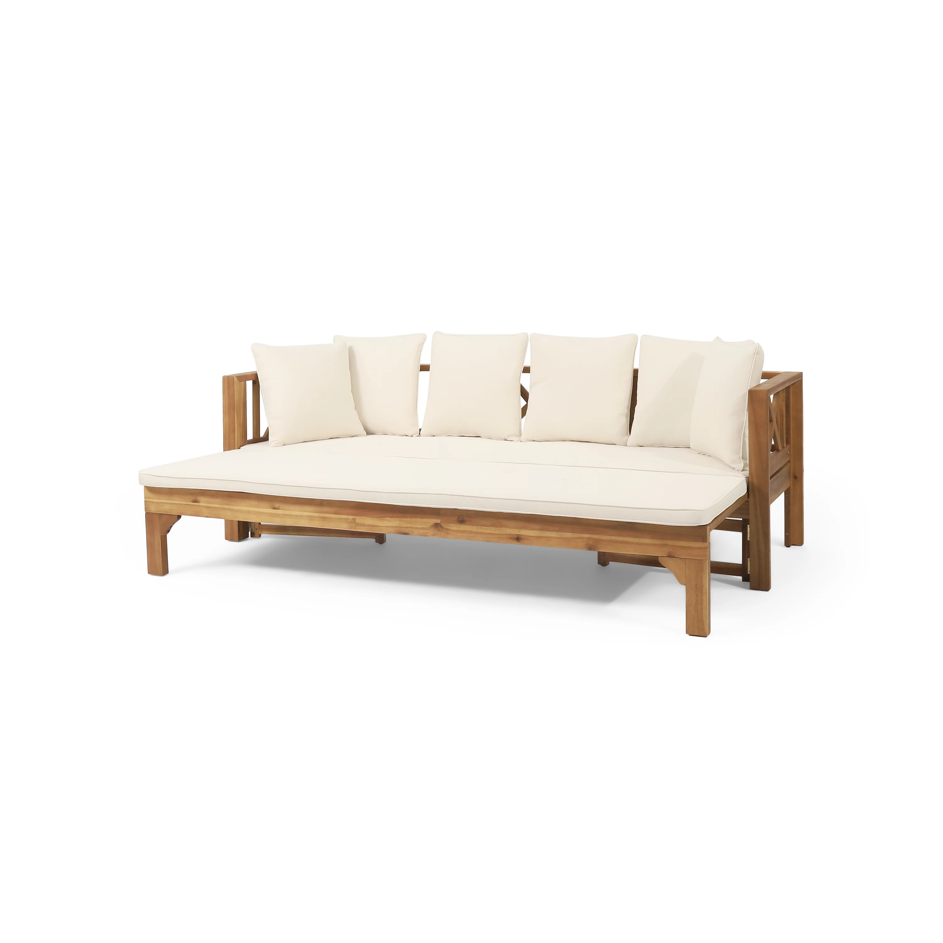 Kamita 78.5'' Acacia Outdoor Patio Sofa | Wayfair North America