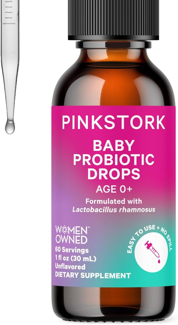Pink Stork Baby Probiotic Drops, Newborn, Infant & Toddler Probiotics to Help Aid Digestion and C... | Amazon (US)