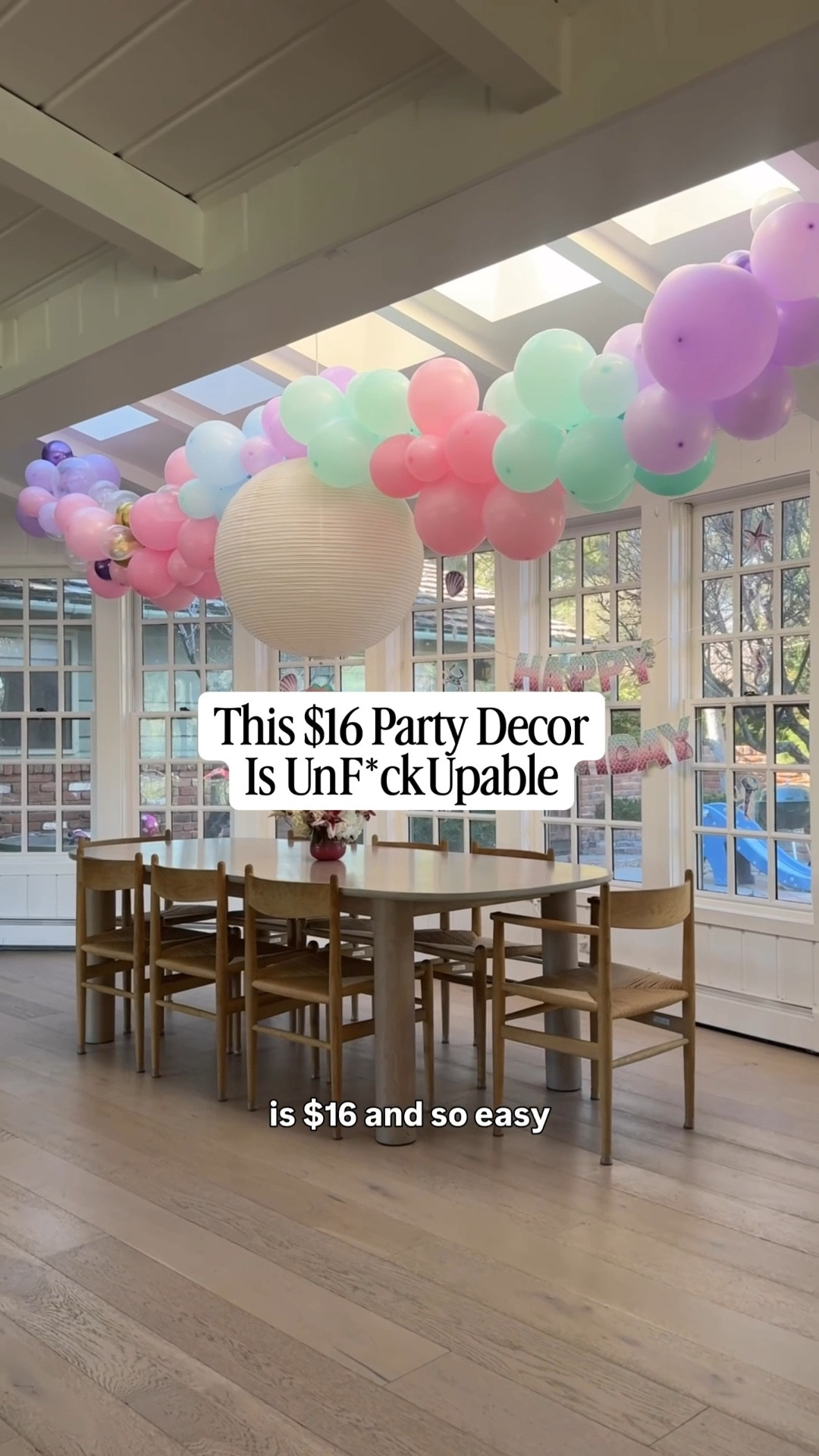 The party decor hack I can’t get enough of! Every year I use this exact kit to make my daughter a balloon garland on her birthday. It’s foolproof and takes less than 2 hours from start to finish. 

Plus you can get pretty much any color palette to match your party theme! Last year we did rainbow, this year she was all about mermaids. 

It’s huge, so impactful, and everyone always loves it. Money CAN buy happiness, in the form of this $16 balloon garland!

#LTKWedding #LTKHome #LTKKids