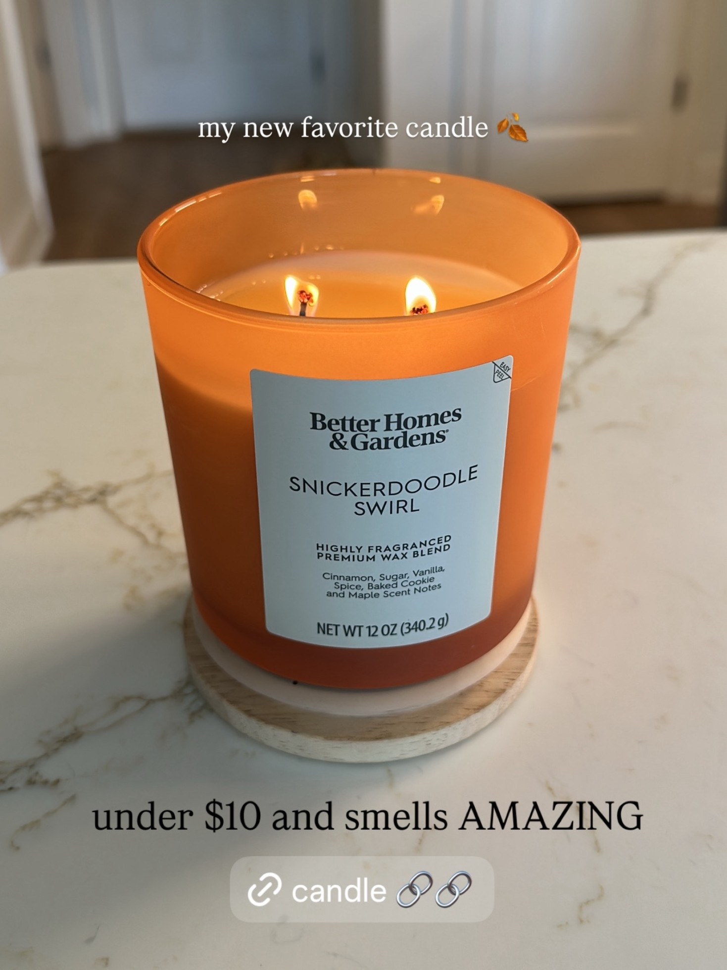the fall candle of my dreams 🍂🍁 under $10! #fallcandles #candle #fallfind #walmartfind

#LTKautumn #LTKSeasonal