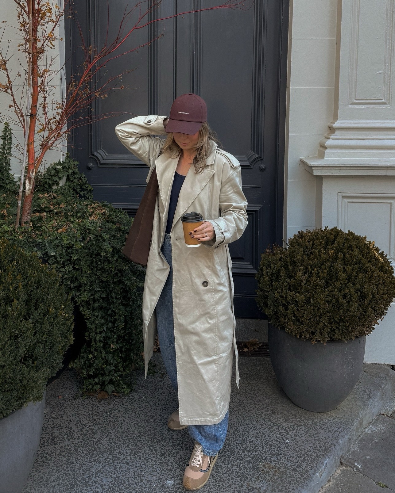 Sneakers & a trench 🍂 Autumn outfit based around these @walnutmelbourne "Winnie" sneakers and my unwashed hair. From coffee runs, working on client projects, to sourcing from my cloffice, and shopping — being on my feet means only comfortable wear make the cut and these are it..., I am obsessed with the colour and style of these.
Hope the start of your week has been a lovely one!

#walnutmelbourne #sneakers #ootd #whatiamwearing #trenchcoatseason #petitestyle #denim #streetstyle #everydayoutfits #itkaustralia #autumnstyle #fashionandinteriors

#LTKaustralia #LTKautumn #LTKstyletip