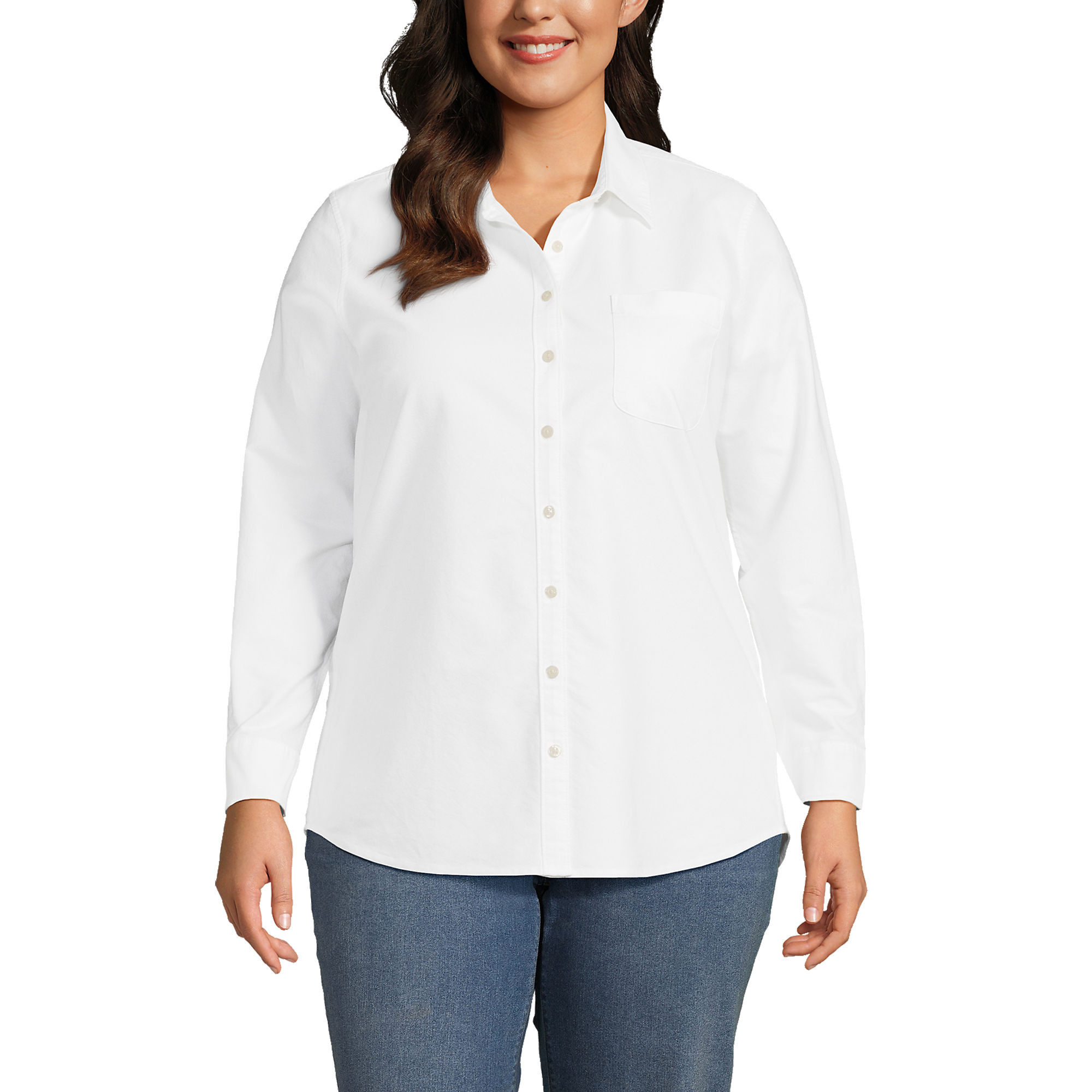 Women's Plus Size Oxford Shirt | Lands' End (US)